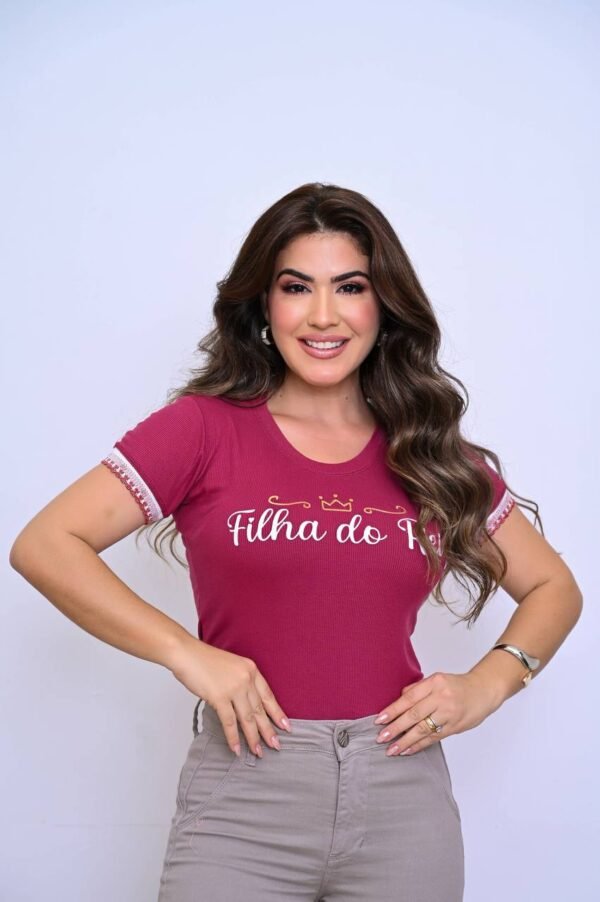 Blusa Canelada Filha do Rei |Marsala