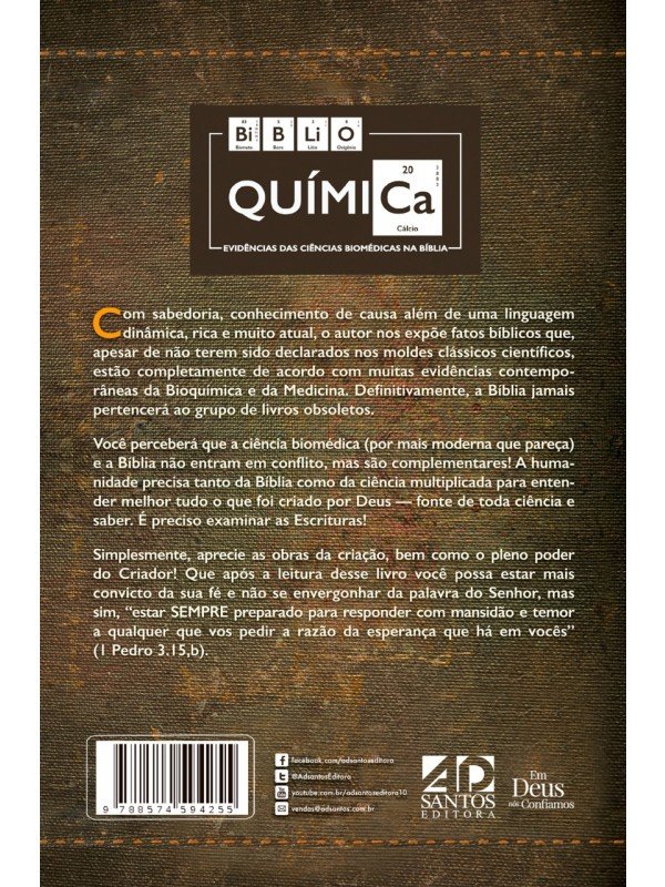 Biblio Química - Evidencias das Ciências Biomédicas na Bíblia | Thiago de Melo Costa Pereira, PhD - Imagem 4