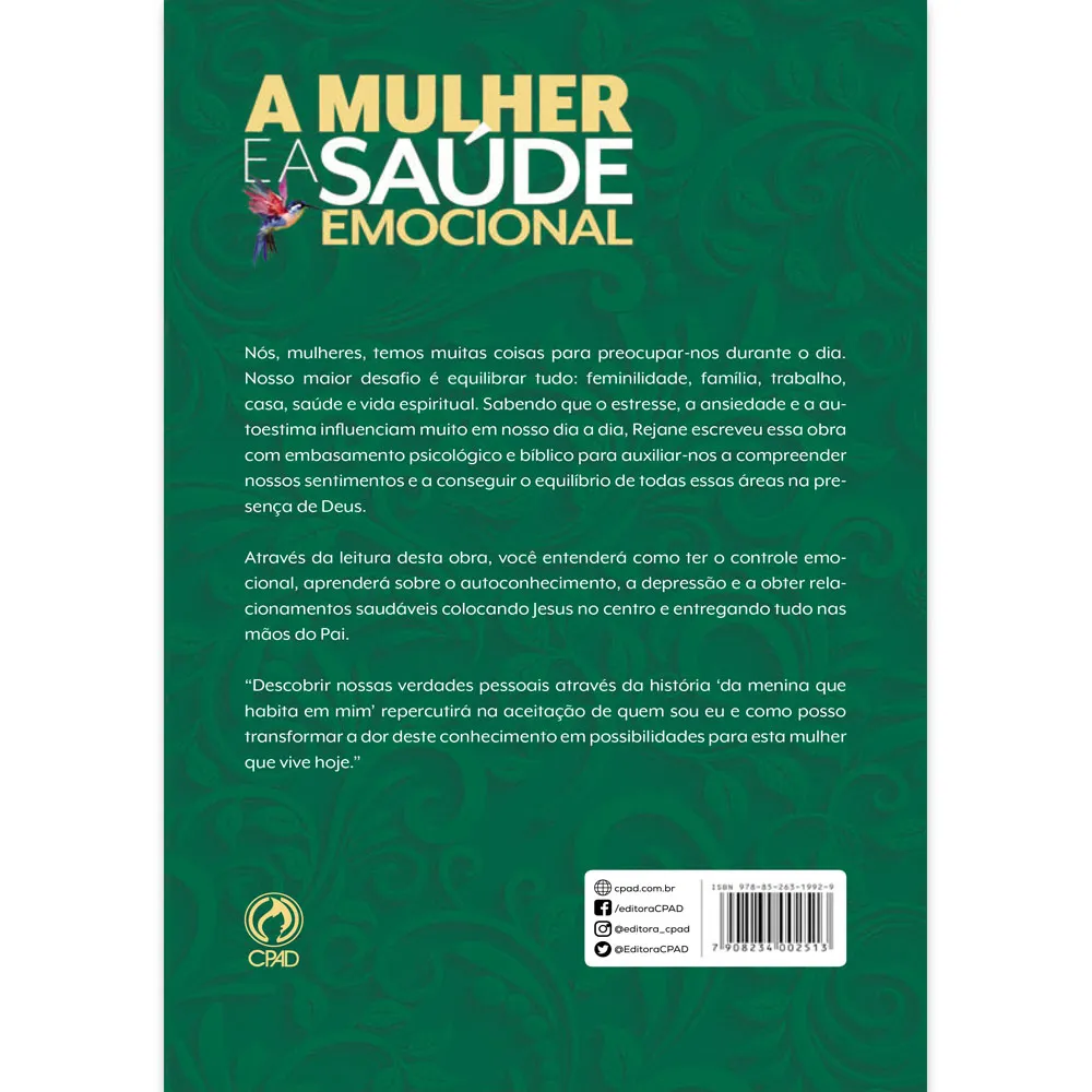 A Mulher e a Saúde Emocional| A Busca do Equilíbrio entre o Espírito, a Alma e o Corpo | Rejane Souza - Imagem 2