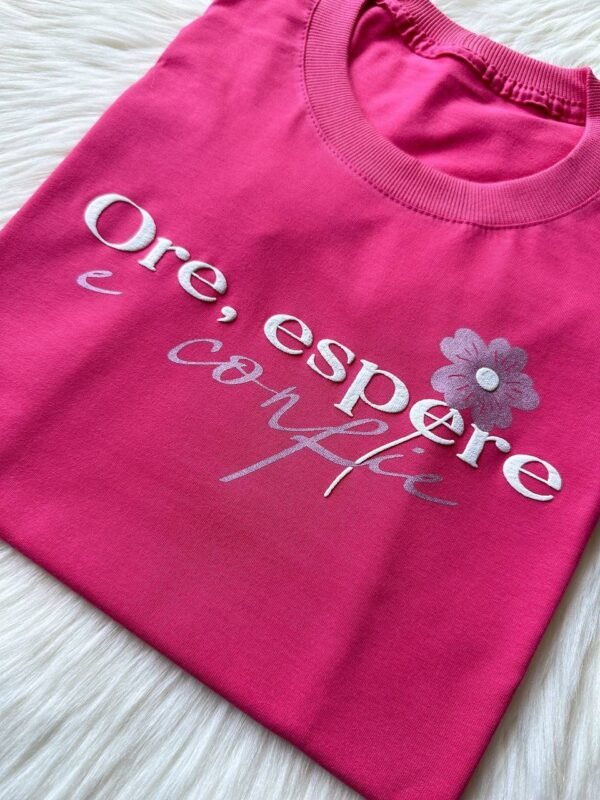Tshirt Algodão Premium  Ore Espere|Pink