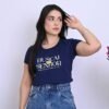 Tshirt Algodão Premium Buscai Ao Senhor | Marinho - Imagem 2