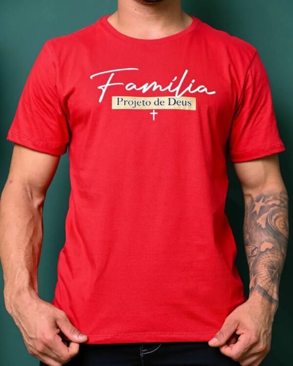 Camiseta Masculina Família | Vermelho