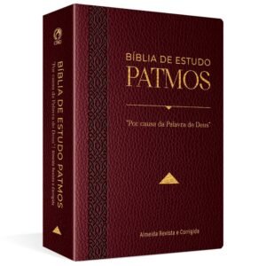 Bíblia de Estudo Patmos| Luxo Vinho| ARC