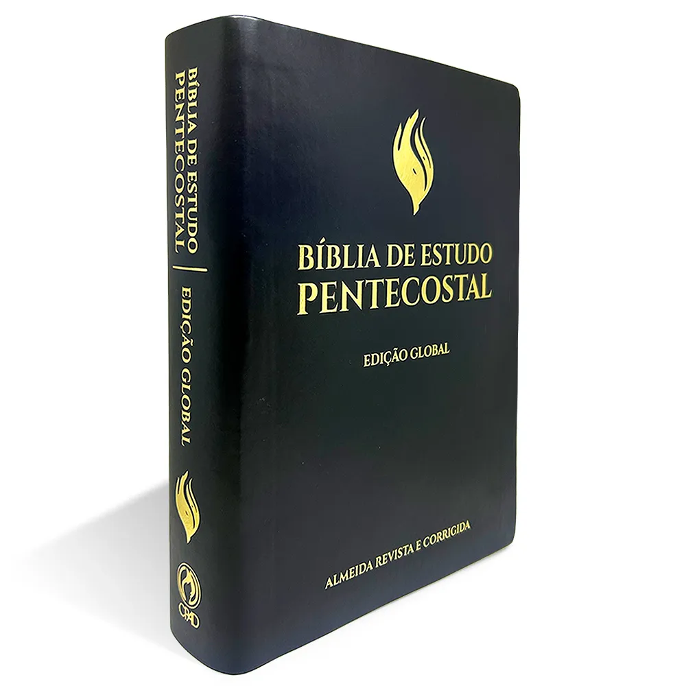 BÍBLIA DE ESTUDO PENTECOSTAL |GRANDE LUXO| PRETA| (EDICAO GLOBAL)