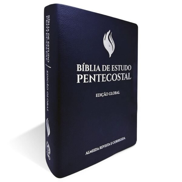 Bíblia de Estudo Pentecostal Grande Luxo Azul (Edição Global)| ARC