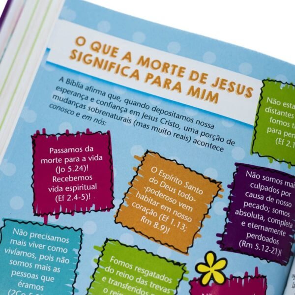 Bíblia de Aplicação Pessoal para Meninas Média Rosa Capa Dura| NVT - Imagem 4