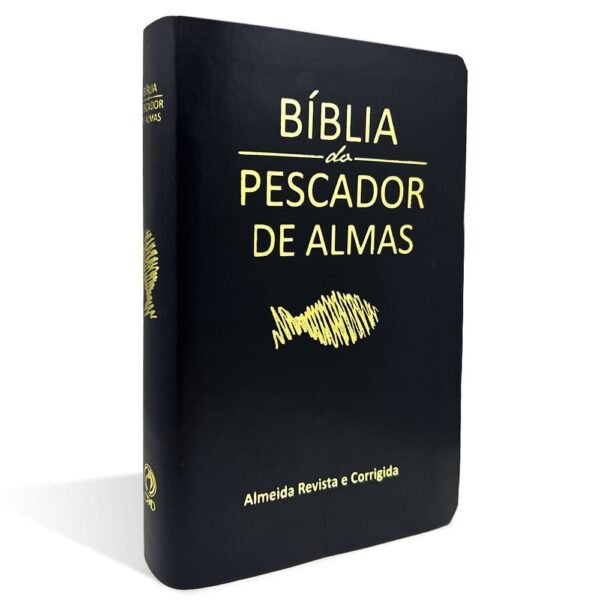 Bíblia do Pescador de Almas| Média| Luxo| Preta|ARC