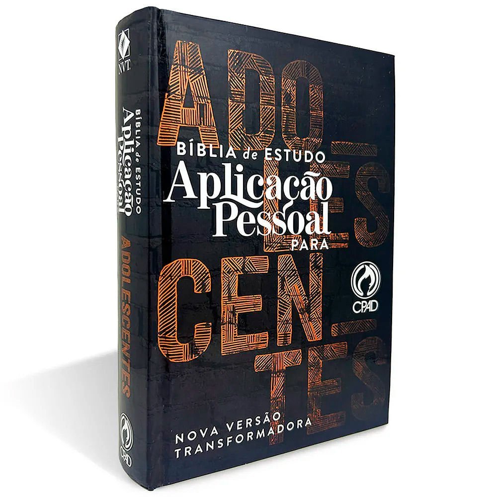 Bíblia de Estudo Aplicação Pessoal para Adolescentes| Média| Laranja| Capa Dura| NVT