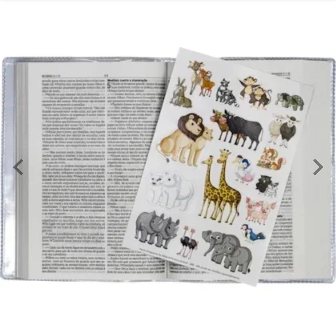 Bíblia Infantil para Evangelização com Adesivos| SBB|NAA|Arca. - Imagem 4