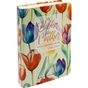 Bíblia de Estudo da Mulher|NAA|Tulipa Laranja| SBB