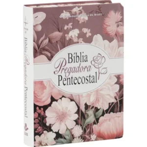Bíblia da Pregadora Pentecostal Portátil | ARC | Letra Normal | Capa Sint Ilustrada Beira Flor