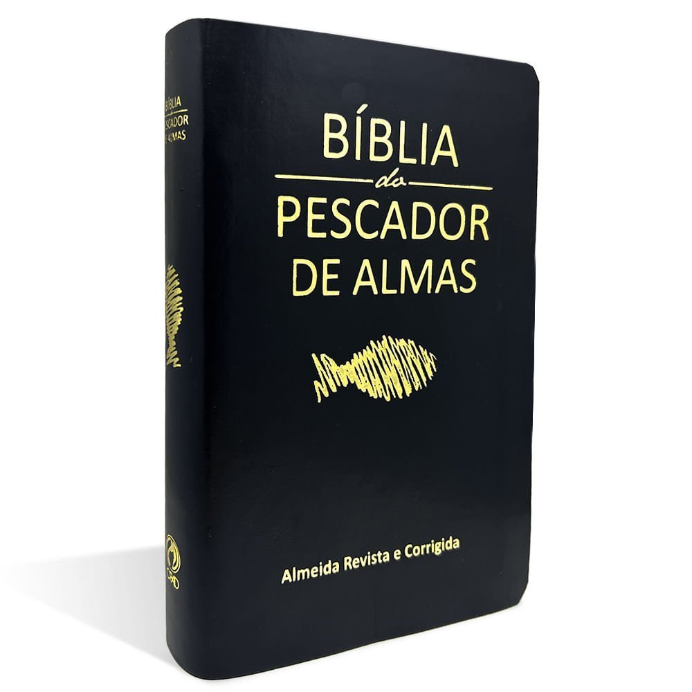 Bíblia do Pescador de Almas| Média| Luxo| Preta|ARC