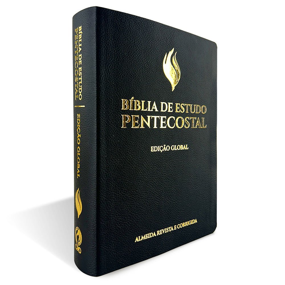 BÍBLIA DE ESTUDO PENTECOSTAL |GRANDE LUXO| PRETA| (EDICAO GLOBAL) - Imagem 2