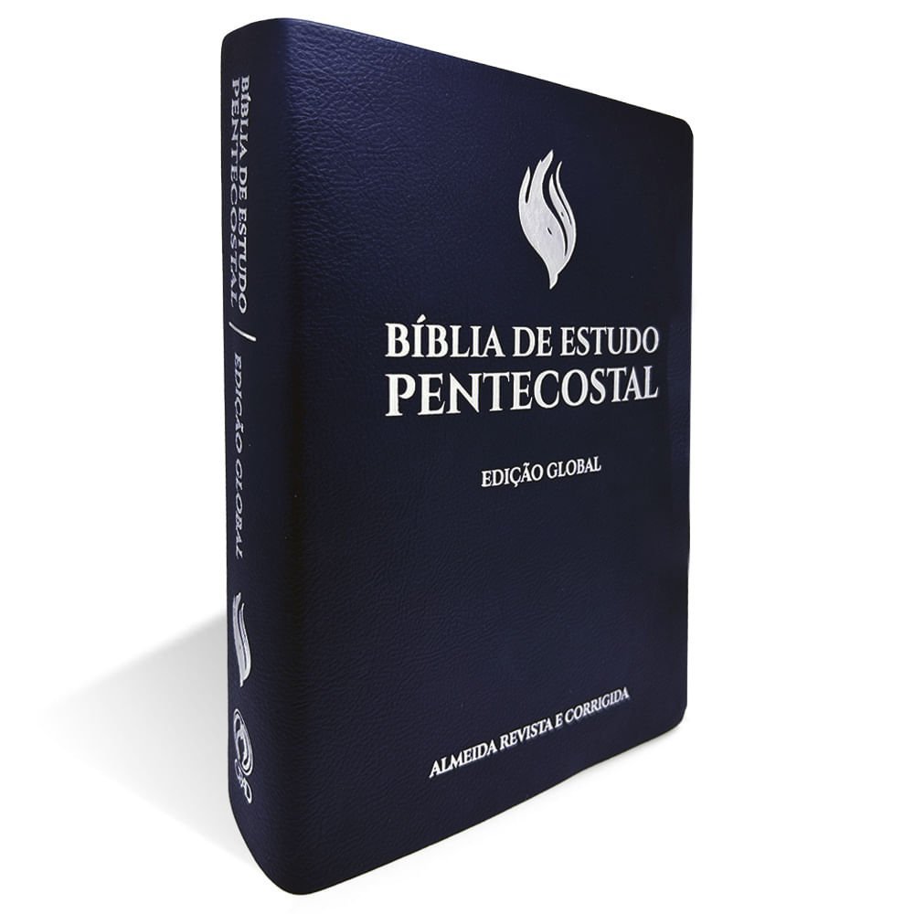 Bíblia de Estudo Pentecostal Grande Luxo Azul (Edição Global)| ARC