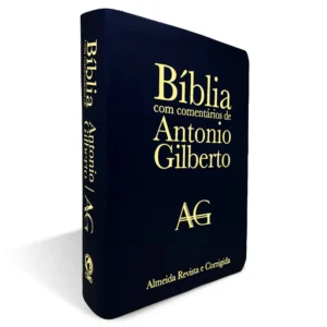 BIBLIA COM COMENTARIOS DE ANTONIO GILBERTO GRANDE LUXO PRETA