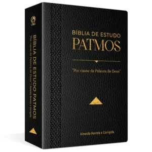 BIBLIA DE ESTUDO PATMOS GRANDE LUXO PRETA