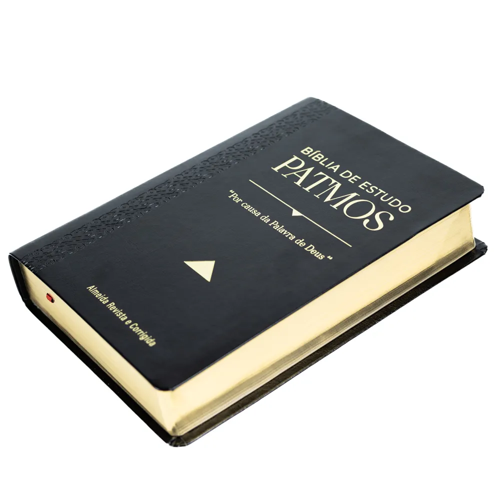 BIBLIA DE ESTUDO PATMOS GRANDE LUXO PRETA - Imagem 3