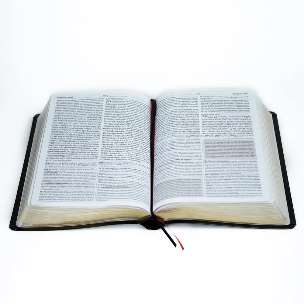 BIBLIA DE ESTUDO PATMOS GRANDE LUXO PRETA - Imagem 6