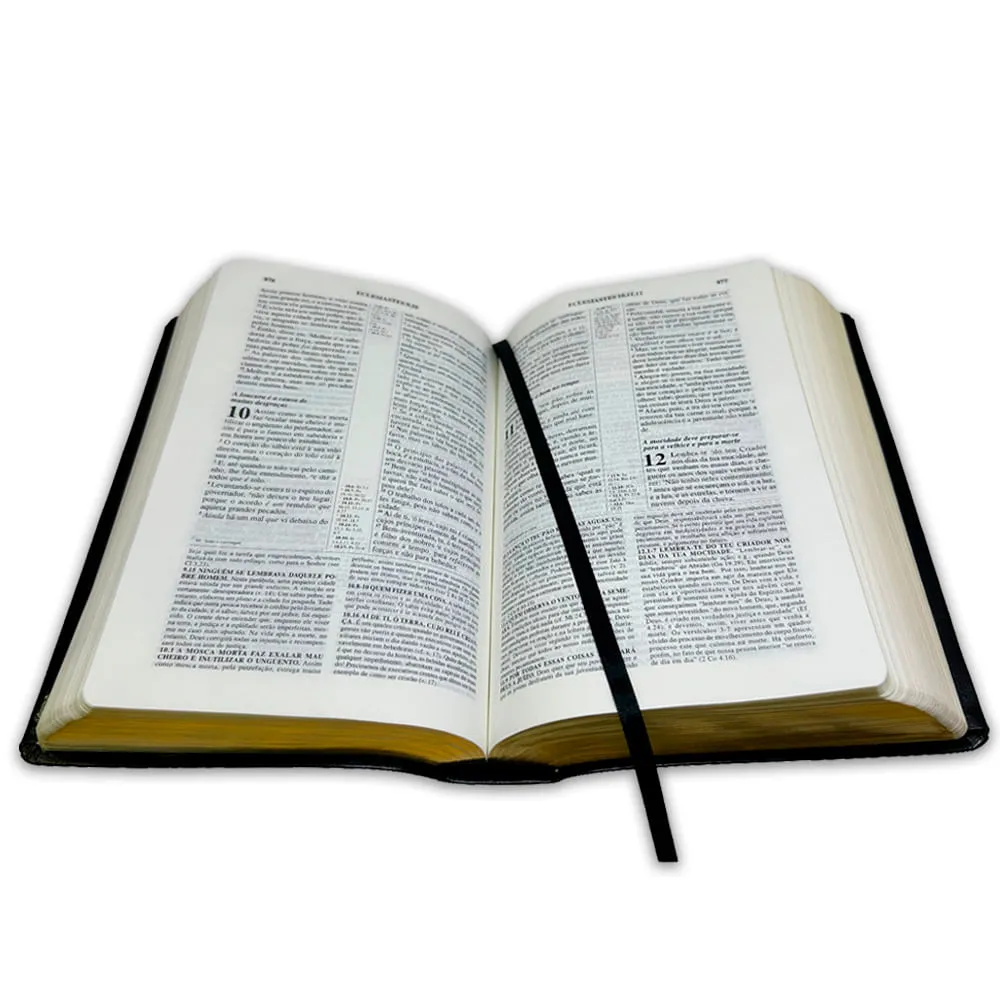 BIBLIA DE ESTUDO PENTECOSTAL MEDIA LUXO HARPA CRISTA PRETA - Imagem 3