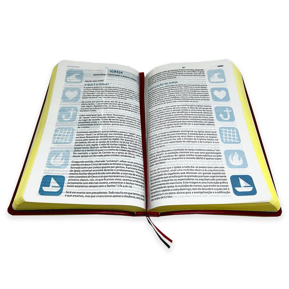 BIBLIA DO PESCADOR DE ALMAS MEDIA LUXO VINHO - Imagem 4