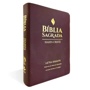 BIBLIA GRANDE HARPA CRISTA POPULAR LETRA GIGANTE MARROM (CPAD)
