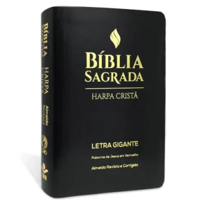 BIBLIA GRANDE HARPA CRISTA POPULAR LETRA GIGANTE PRETA