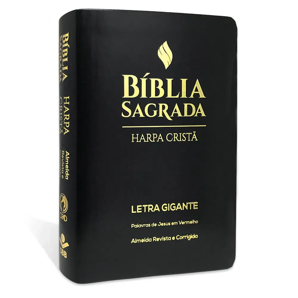 BIBLIA GRANDE HARPA CRISTA POPULAR LETRA GIGANTE PRETA