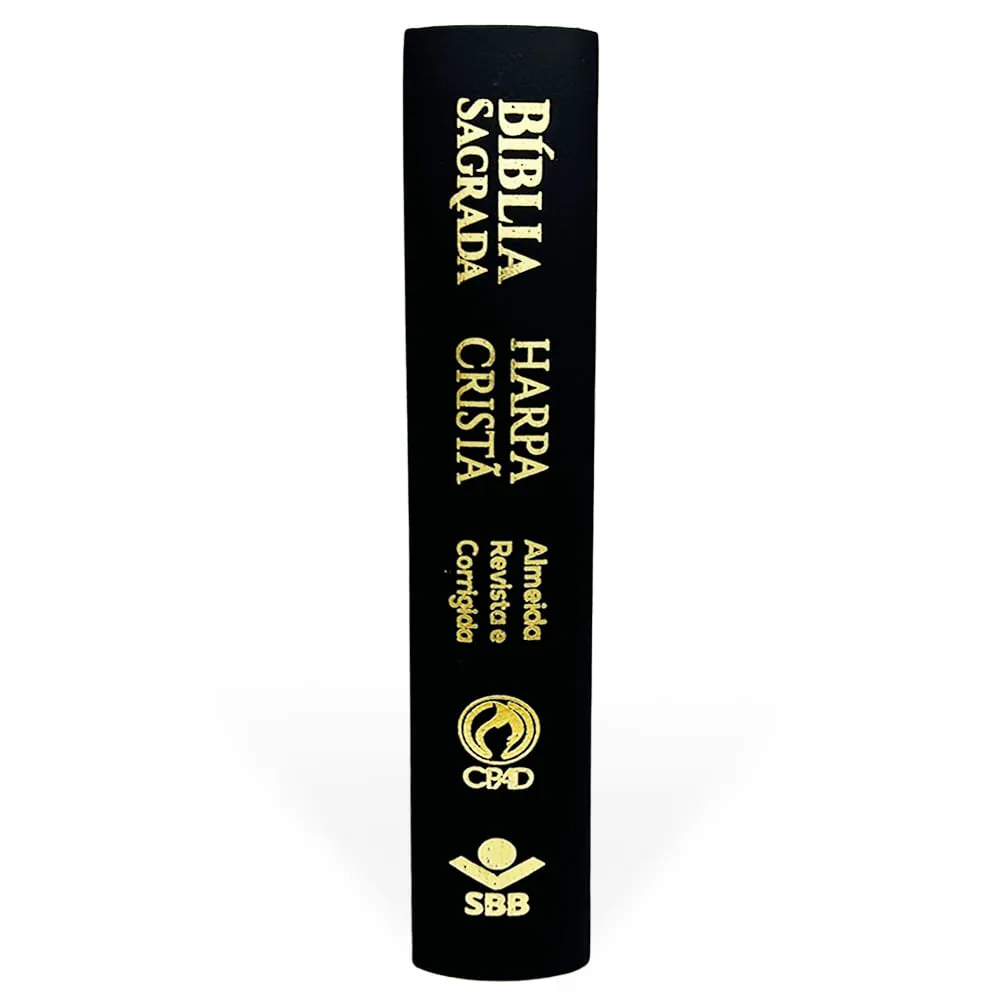 BIBLIA GRANDE HARPA CRISTA POPULAR LETRA GIGANTE PRETA - Imagem 3