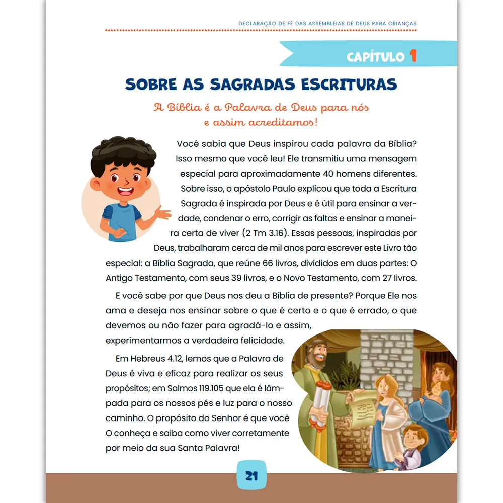 DECLARACAO DE FE DAS ASSEMBLEIAS DE DEUS PARA CRIANCAS (CPAD) - Imagem 2