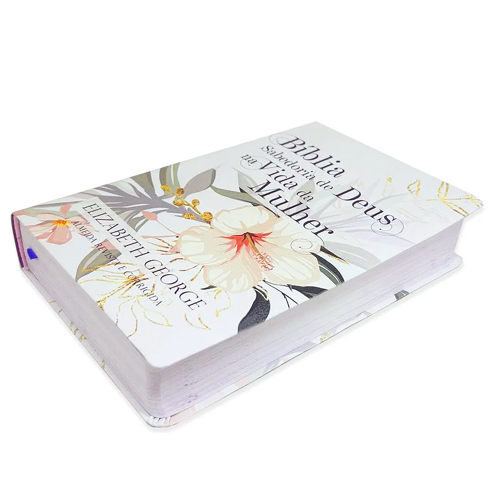 BIBLIA SABEDORIA DE DEUS NA VIDA DA MULHER MEDIA LUXO FLORAL - Imagem 2
