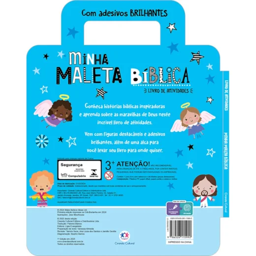 Minha Maleta Biblica - Com Adesivos Brilhantes e Atividades Incriveis - Imagem 2
