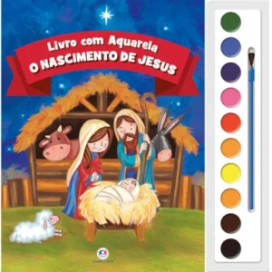 O nascimento de Jesus- Aquarela
